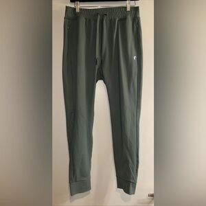 Zyia Active Green Drawstring Joggers Size Extra Large XL Side Zipped Pockets